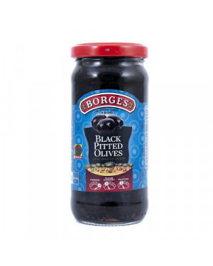Borges Black Pitted Olives 340gm