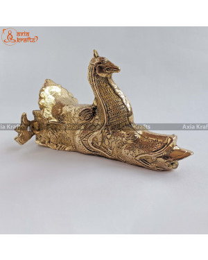 Axia Krafts Brass Dhunge Dhara - 1.520Kgs Golden dhara Golden Brass Hiti