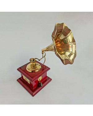Axia Krafts Brass Gramophone Showpiece Craft Gift Decor Antique 