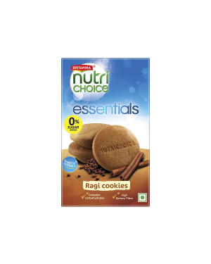 Britannia Nutri Choice Essentials Ragi Cookies 150gm 0% Sugar