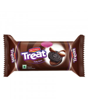 Britannia Treat Funky Choco | Chocolate Cream Biscuits, 50 g
