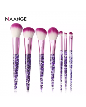 Maange 7pcs Quicksand Flash Handle Cosmetic Brush Set Mag5776z