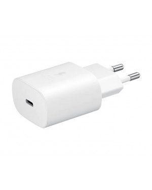 Samsung 25W Type-C Adapter Without Cable (White) TA800N 