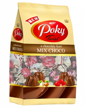 Cagla Poky Twist Mix Hazelnut & Strawberry Milky Compound Chocolate 500G