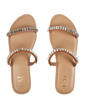 CAI Two Strap Embellished Sandle For Women