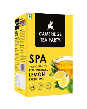 Cambridge Tea Party spa, Lemon Lemongrass, 10 Tea Bags, 100g 