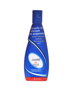 Candid Tv Suspension Shampoo, Medicated Treatment Of Dandruff - For All Hair Types - 75ml