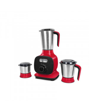 Faber FMG Candy 800 3J 800WJuicer Mixer Grinder with 3 Stainless Steel Jar (Mystic Red)