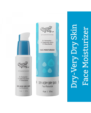 Chemist At Play Face Moisturizer For Dry-Very Dry Skin - 45GM (3% Pentavitin + 1% Hyaluronic Acid + 1% Shea Butter)