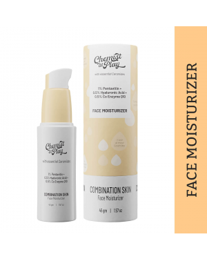 Chemist at Play Face Moisturizer For Combination Skin - 45GM (1% Pentavitin + 0.5% Hyaluronic Acid + 0.5% Co Enzyme Q10)