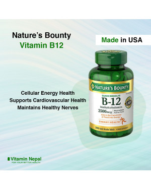 Nature’s Bounty Vitamin B12 Supplement – 300 Tablets