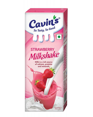 Cavins Strawberry Milkshake 180Ml