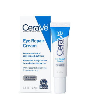 CeraVe Eye Repair Cream | Under Eye Cream for Dark Circles and Puffiness | Suitable for Delicate Skin Under Eye Area