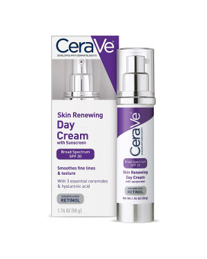 CeraVe Anti Aging Face Cream with SPF 30 Sunscreen | Anti Wrinkle Cream for Face with Retinol, SPF 30 Sunscreen, Hyaluronic Acid, and Ceramides 