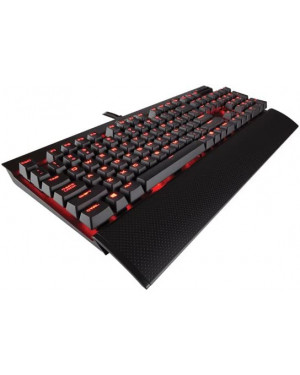 CORSAIR K70 RAPIDFIRE Mechanical Gaming Keyboard - Backlit Red LED - USB Passthrough & Media Controls - Fastest & Linear - Cherry MX Speed,CH-9101024-NA