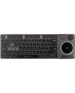 Corsair CH-9268046-NA K83 Wireless Keyboard- Bluetooth and USB- Works w/PC, Smart TV, Streaming Box- Backlit LED, Black
