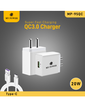 My Power Charger 20Watt QC 3.0 MP-95QC With Type C data cable