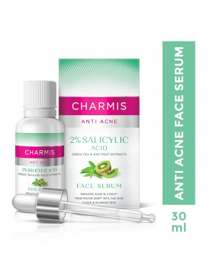  Charmis Anti Acne Face Serum with 2percent Salicylic Acid 30ml