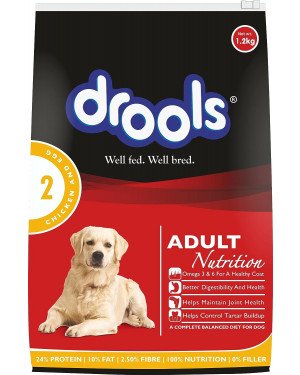 Drools Chicken and Egg Adult, Dog Food 1.2kg