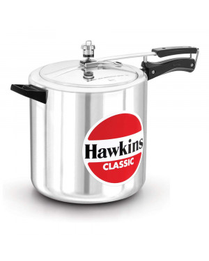 Hawkins CL12 Classic Aluminum Pressure Cooker, 12 Litre, Silver (CL12)