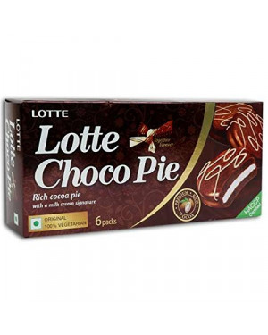 Lotte Choco Pie Rich Black 6Pcs Pack 168g