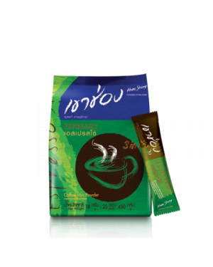 Khao Shong Coffee Mix Powder Espresso 450 Gm (18 Gm*25 Sticks) 12 Bags