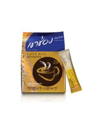 Khao Shong Coffee Mix Powder Super Rich 500 Gm (20 Gm*25 Sticks) 12 Bags