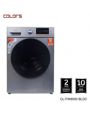 Colors CL-FW8500 BLDC 8Kg Fully Automatic Front Load Washing Machine With BLDC Inverter Motor (Grey)