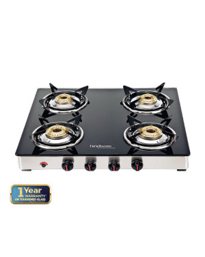 Hindware NEO GL 4B AI Stainless Steel Automatic Gas Stove (4 Burners)