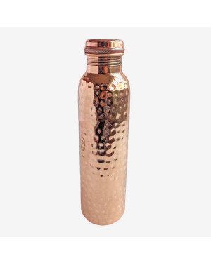 Axia Krafts Copper Hammered Bottle 900 Ml Tama Bottle Copper Water Bottle Leak Proof Copper Utensil Joint Less, Ayurveda And Yoga Health Benefits
