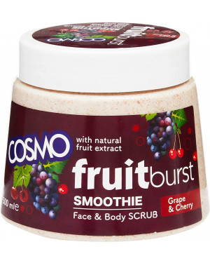 Cosmo Fruit Burst Body Scrub Grape And Cherry 500g