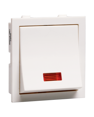 Crabtree Thames Mega One Way Switch with Indicator 10 AX, ACTMXIW101