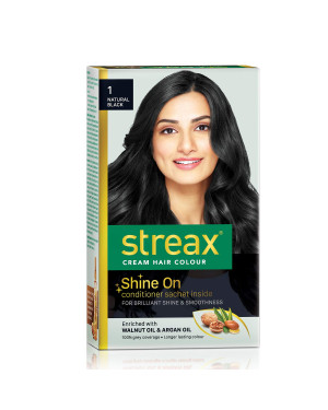 Streax Hair Colour Natural Black 25gm