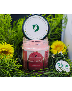 Dailo Candle For Stress Relief Palma Rosa - 140 gm