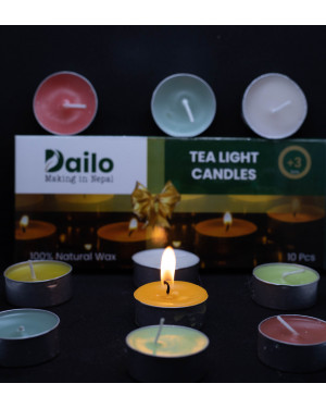 Dailo Tealights Scented Candle Mixed - 10 Pcs