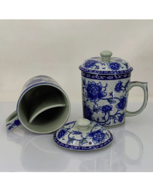 Laughing Buddha - Dami Tea Cup with Tea Infuser
