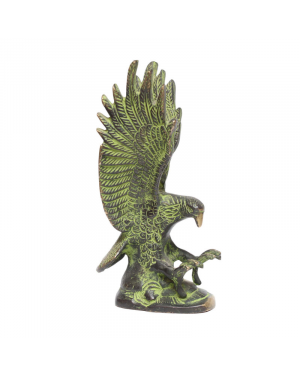 Seven Chakra Handicraft - 7.5" Dark Color Flying Eagle Design Statue