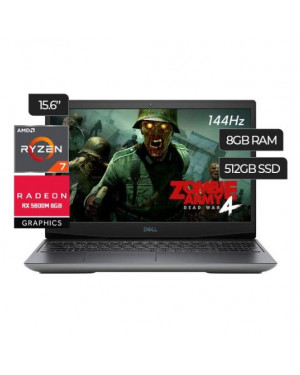 Dell G5 15 SE Gaming Laptop Ryzen 7 4800H 8GB RAM, 512GB SSD, AMD RX 5600M 6GB, 15.6″ FHD 144Hz Display, Windows 10
