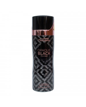 DeoMania Opaque Black Perfumed Body Spray For Women - 200 ml