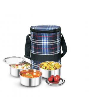 Devidayal Royal Tiffin 3 With Insulated Bag