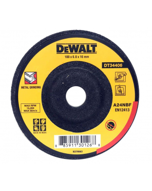 Dewalt Dt34406 B25 100x6x16mm Metal Grinding Abrasive Wheels for Angle Grinders