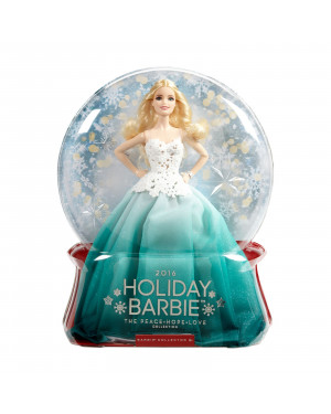 Barbie 2016 Holiday Doll - Aqua Gown - DGX98