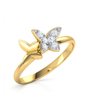 White Feathers Thea Radiant Diamond Ring For Women