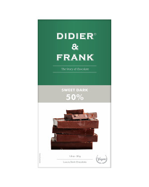DIDER & FRANK 50% Sweet Dark Chocolate 50g