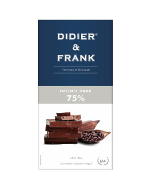 DIDER & FRANK 75% Intense Dark Chocolate 50g