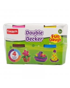 Funskool Double Decker Shaping and Sculpting , 3years + ( Multi-Colour)