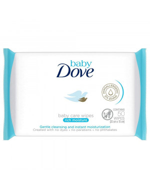 Dove Baby Wipes Rich Moist 50 Wipes