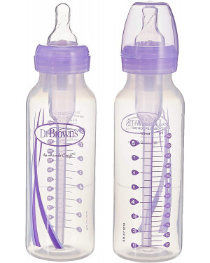 Dr. Brown's SB82505-ESX PP Options Narrow Neck 250ml Bottle 2 Pieces Pack of 2 Purple