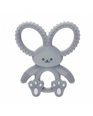 Dr Brown's Bunny Long Limbed Silicone Teether, Gray, CPKG TE022-INTL(3m+)