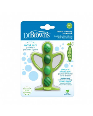 Dr Brown's Peapod Teething Toothbrush, Green TE224-P2(3m+)